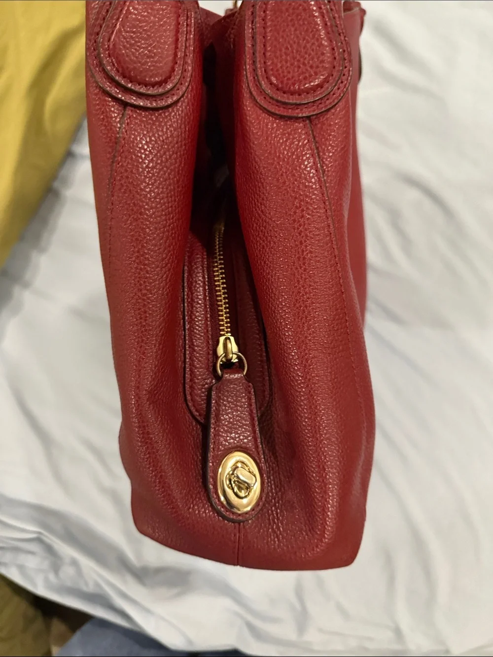 Coach Pebble Leather Shoulder Bag